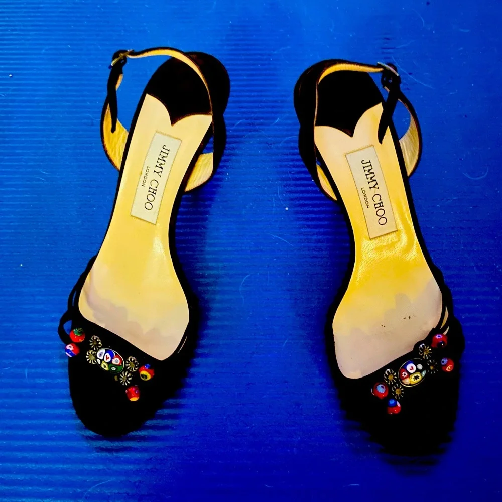 Jimmy Choo London * delicious beaded sandals - Picture 2 of 7